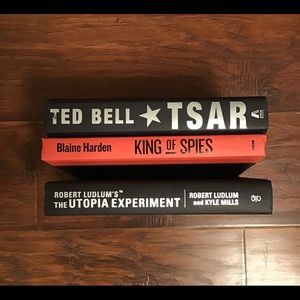 3 Hardback Spy/Thriller Books